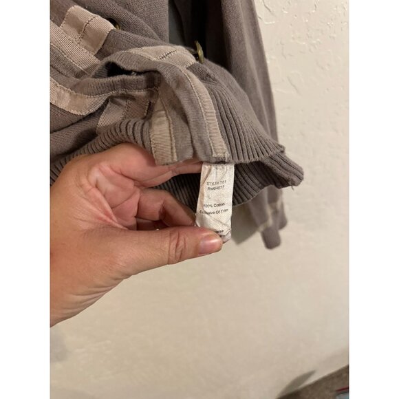 Women's size medium Cabi Cavalier 2000’s style military Style cardigan sweater - Picture 7 of 8